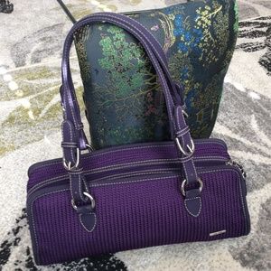 The SAK Classic Crochet Purple Handbag